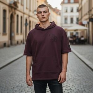 Tampa Bay Rays Pro Standard Wine Red Hooded T-shirt Men's Size Large NWT